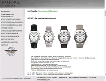 Tablet Screenshot of marschall-versand.de